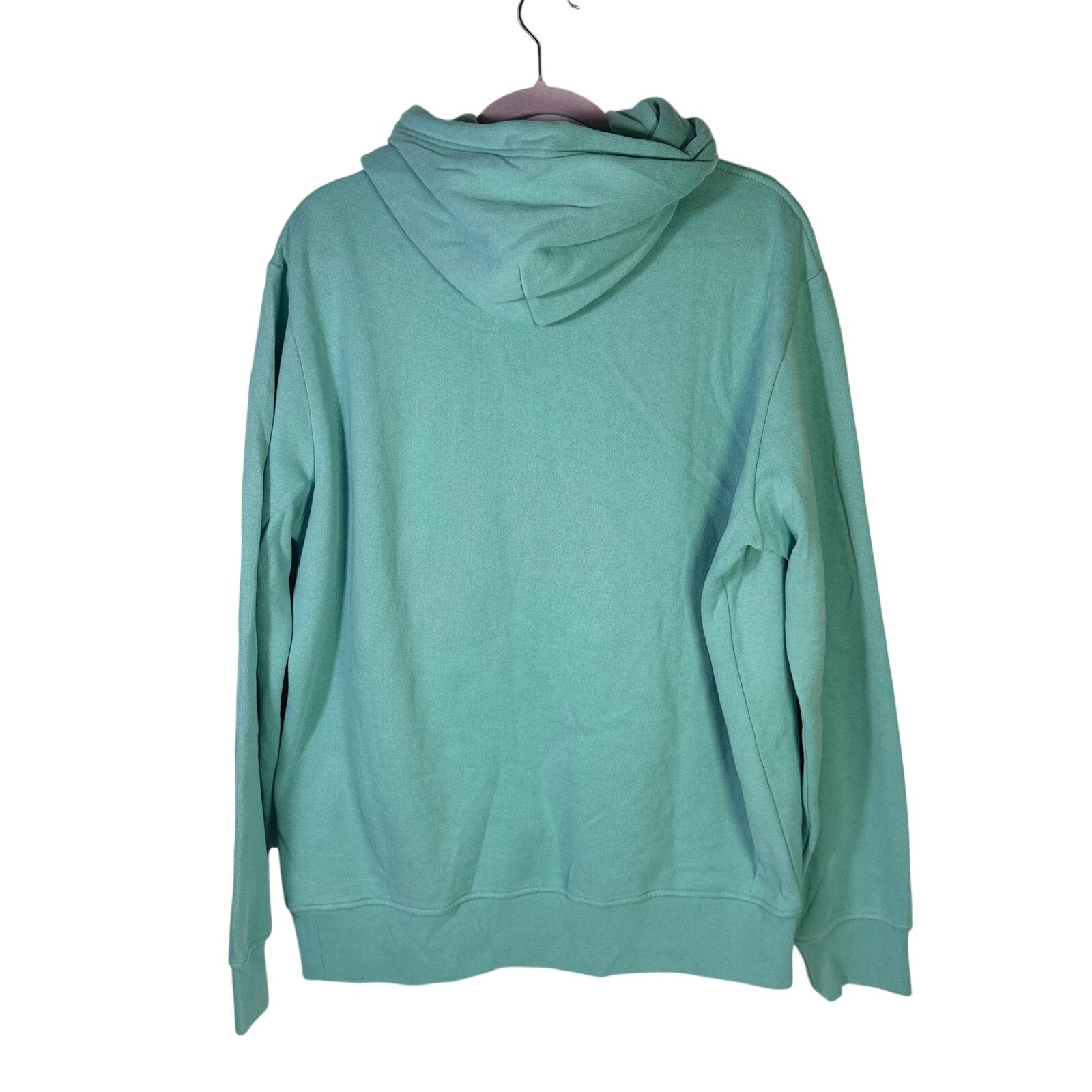 Green Polo Ralph Lauren men's classic fit hoodie with logo, size L, displayed flat, new with tags.