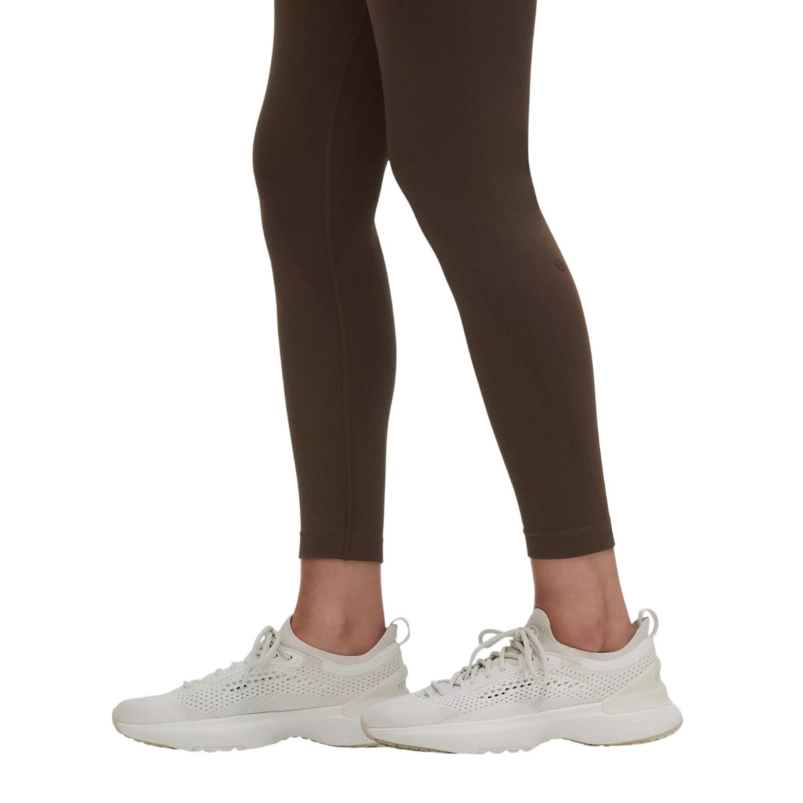 Lululemon Glow Up super-high-rise leggings in Goodnight Plum, size 4, shown flat with waistband and fitted legs.