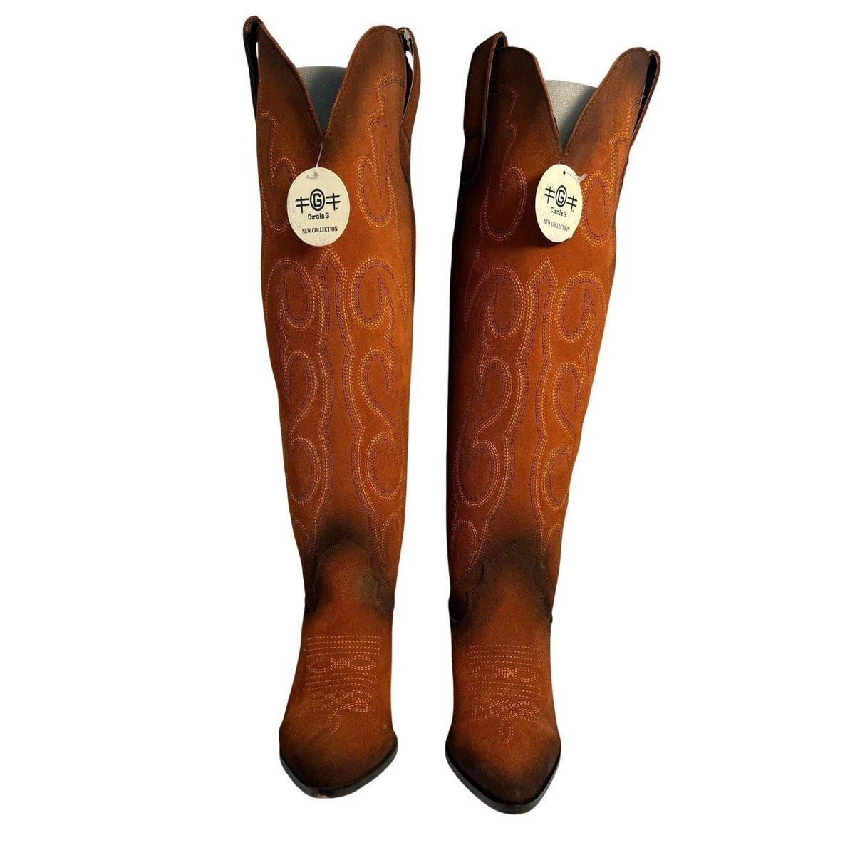 NWT Circle G By Corral Ladies Shedron Suede Tall Western Boots Q7033 | 7W