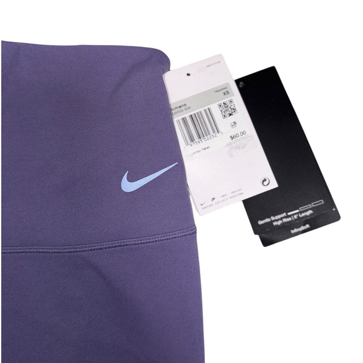 NWT Nike Women's High Rise 8" Length DQ6003-509 Training Bike Short