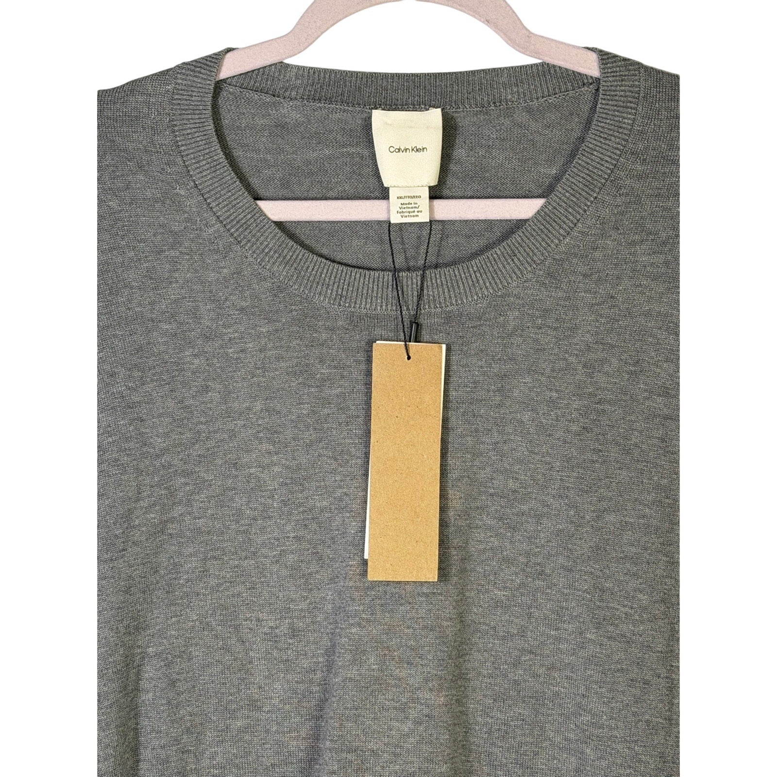 Calvin Klein Women’s Gray Lightweight Crewneck Sweater Size XXL NWT