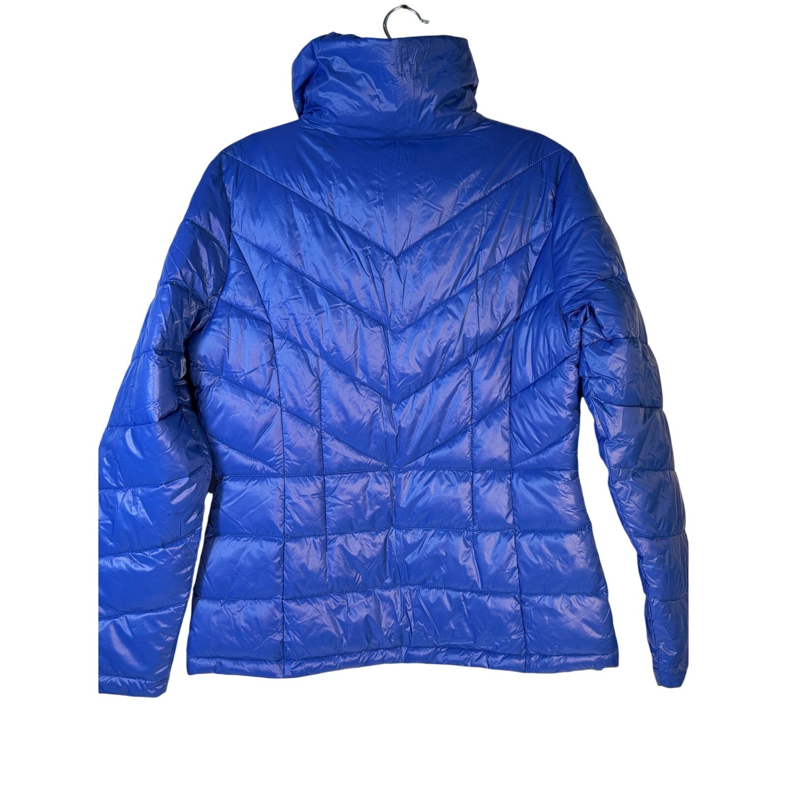 NFL New York Giants women's blue puffer jacket, medium size, full zip, insulated winter outerwear, new with tags