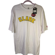 White FISLL Indiana Fever Caitlin Clark T-Shirt in size L, featuring team and player graphics on the front.