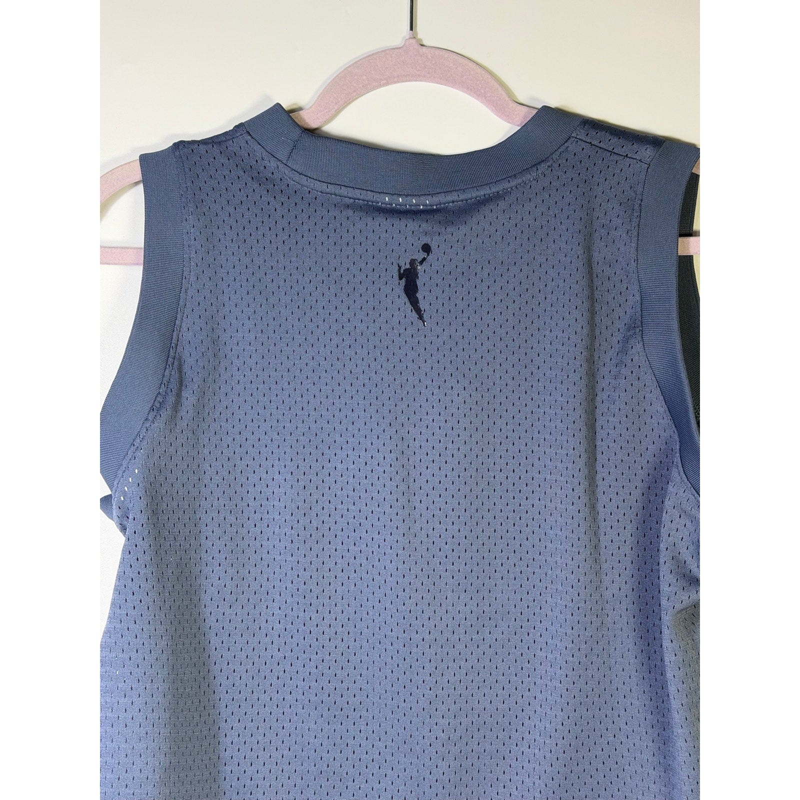Nike WNBA Indiana Fever women's blue mesh basketball tank top, size large, new with tags, sleeveless athletic apparel.