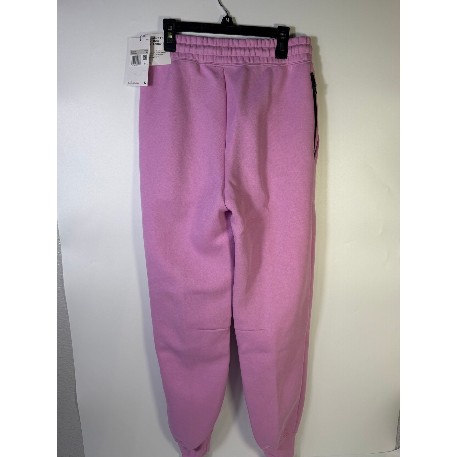 Nike Sportswear Phoenix pink fleece jogger sweatpants for women, mid-rise fit, size XS, soft and comfortable casual wear