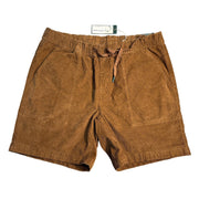 Men's Alpine Design Hike Corduroy Shorts in roasted coffee color, large size, showing the textured fabric and relaxed fit.