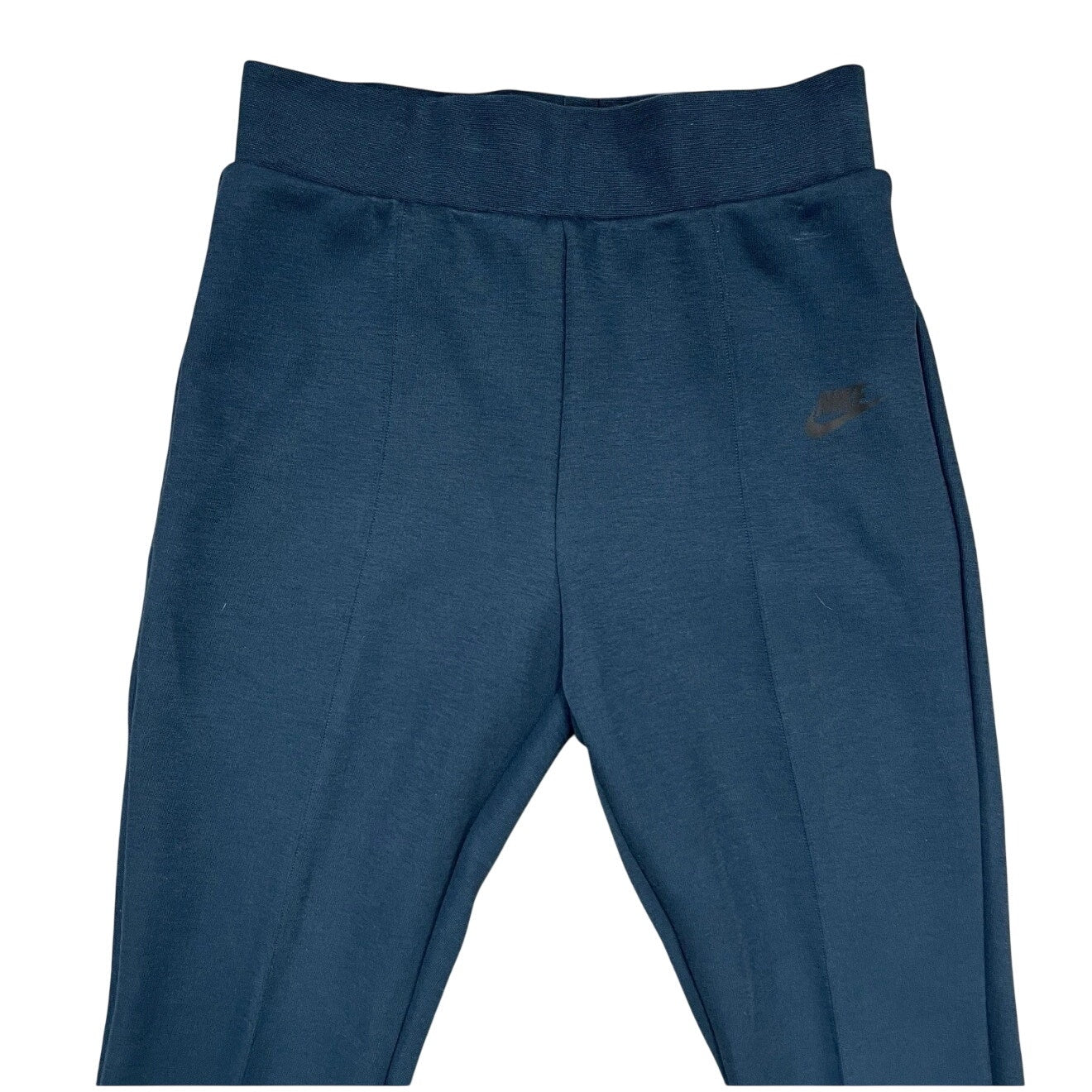Nike Sportswear Tech Fleece high-waisted slim sweatpants for women in armory navy, size XXL, showcasing the comfortable fit and fleece material.