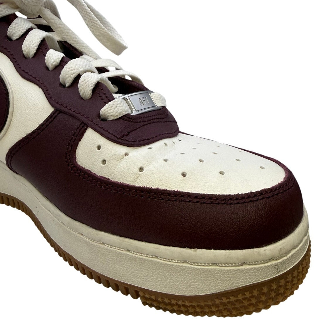 Nike Air Force 1 '07 LV8 SE Women's 8.5W Burgundy Red White Gum Casual Sneakers
