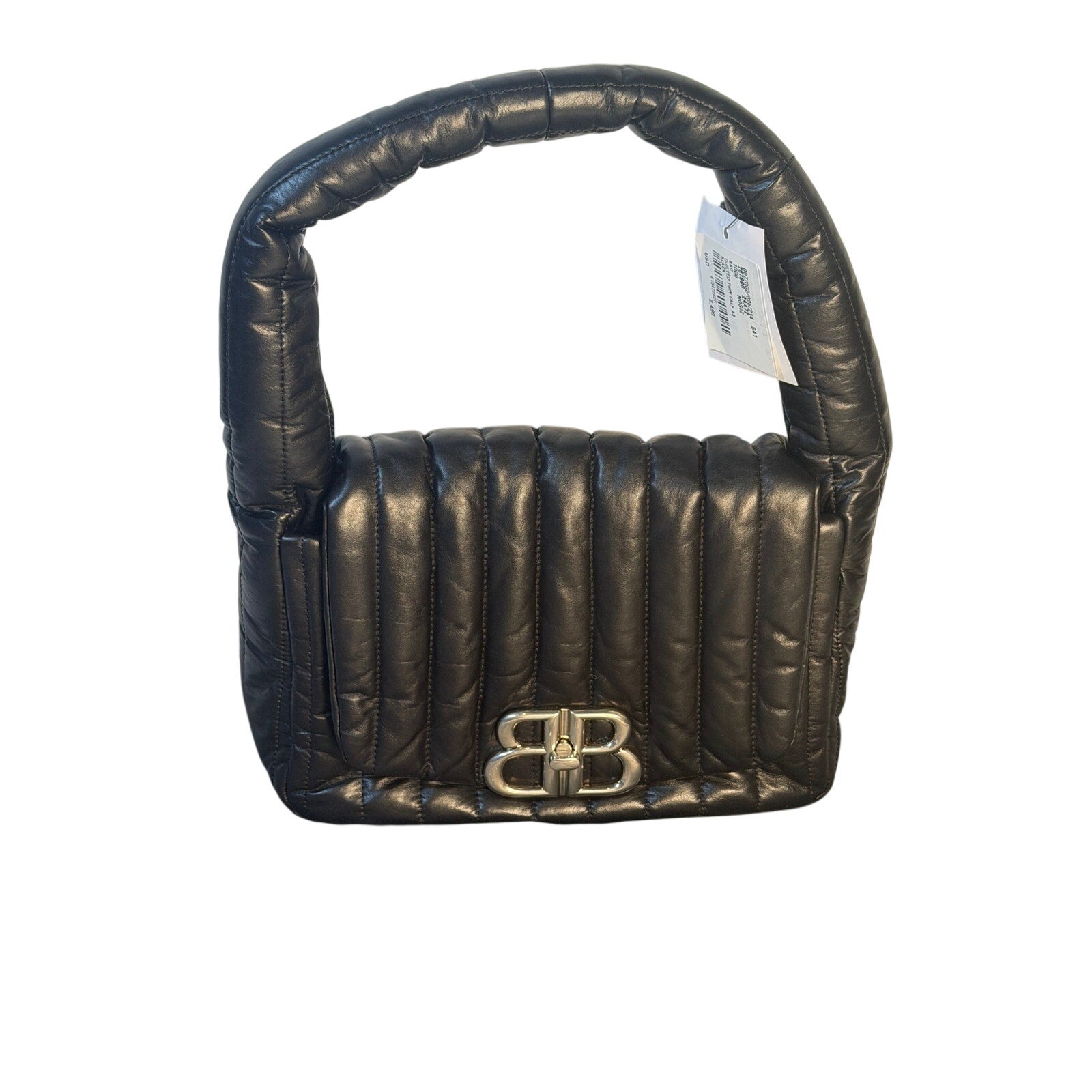 Balenciaga Monaco Quilted Leather Sling Shoulder Bag Handbag Designer Purse