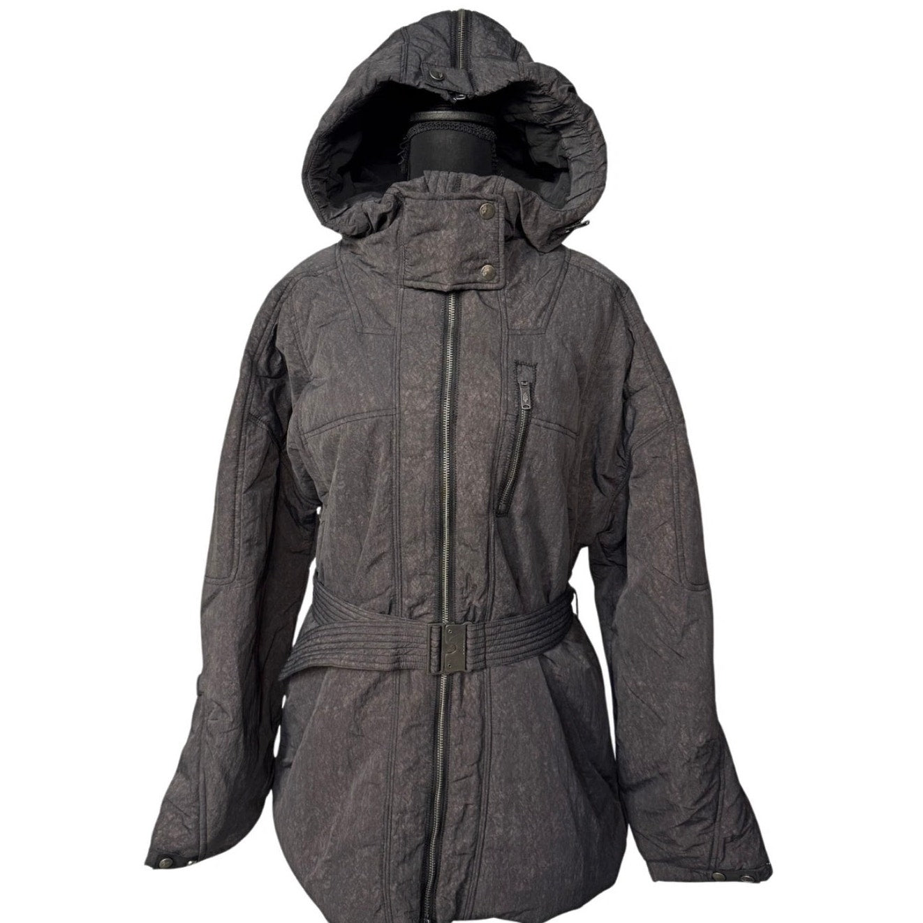 FP Movement Tricked Out Trek Utility Puffer Jacket – Black Wash Combo – Women’s Size Small