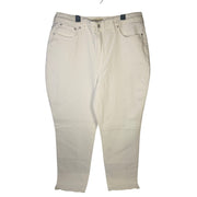 Madewell Curvy Perfect Vintage Jeans for women, high-rise tapered fit in white, size 33, new with tags.