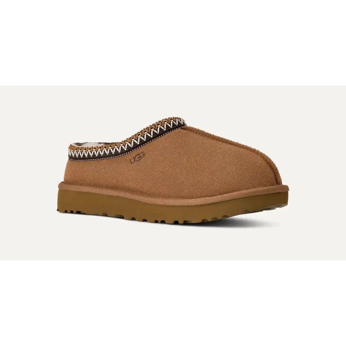 UGG Tasman II slippers for women in chestnut color, size 9, featuring plush interior and slip-on design.