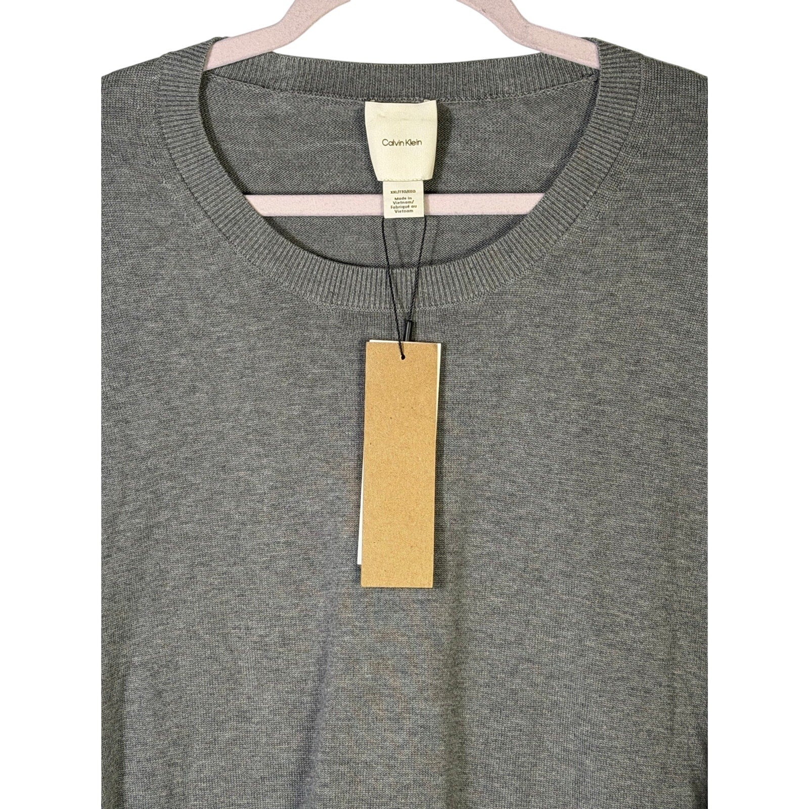 Calvin Klein Women’s Gray Lightweight Crewneck Sweater Size XXL NWT