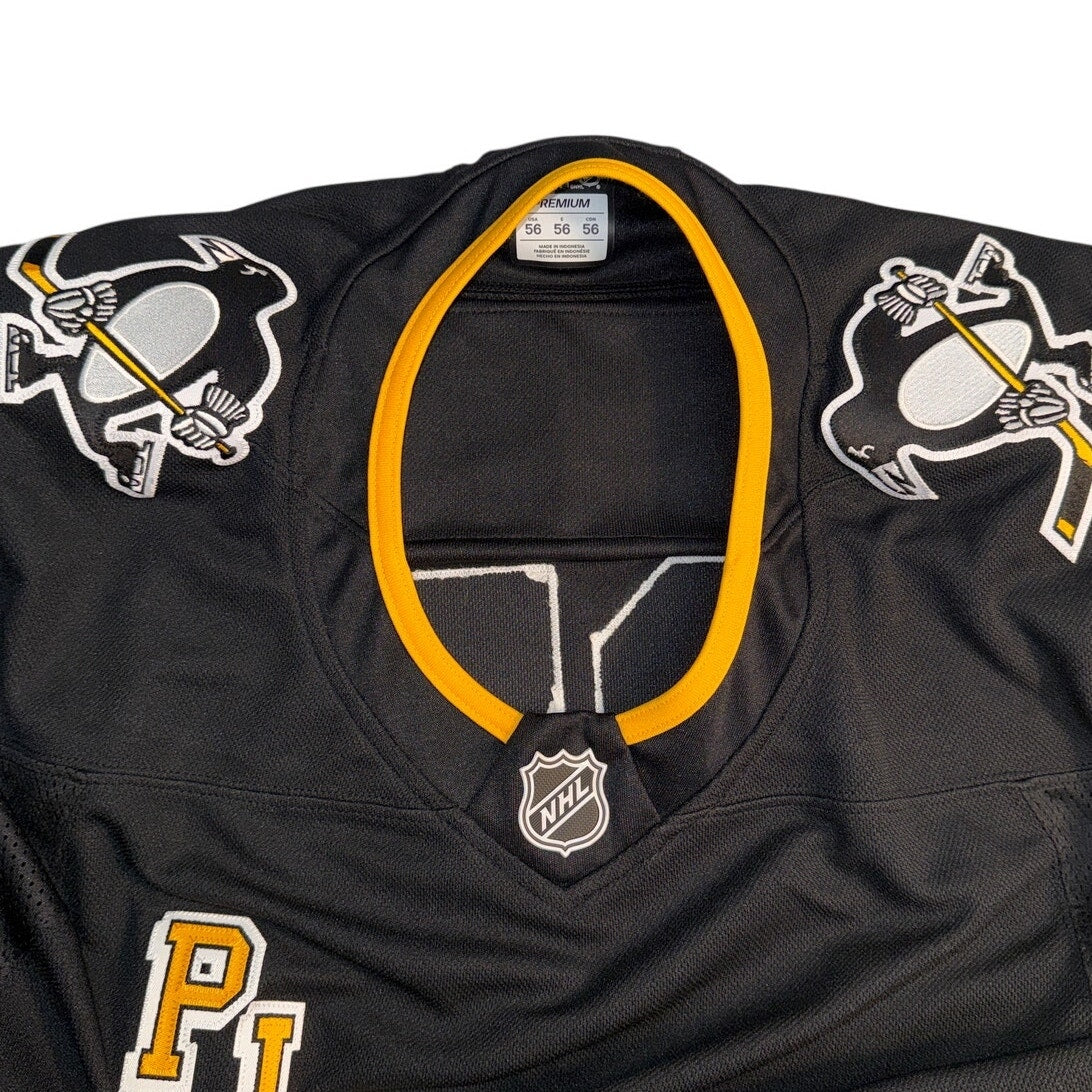 Fanatics Pittsburgh Penguins Erik Karlsson #65 NHL premium hockey jersey, size 56, with team logo and player name on front