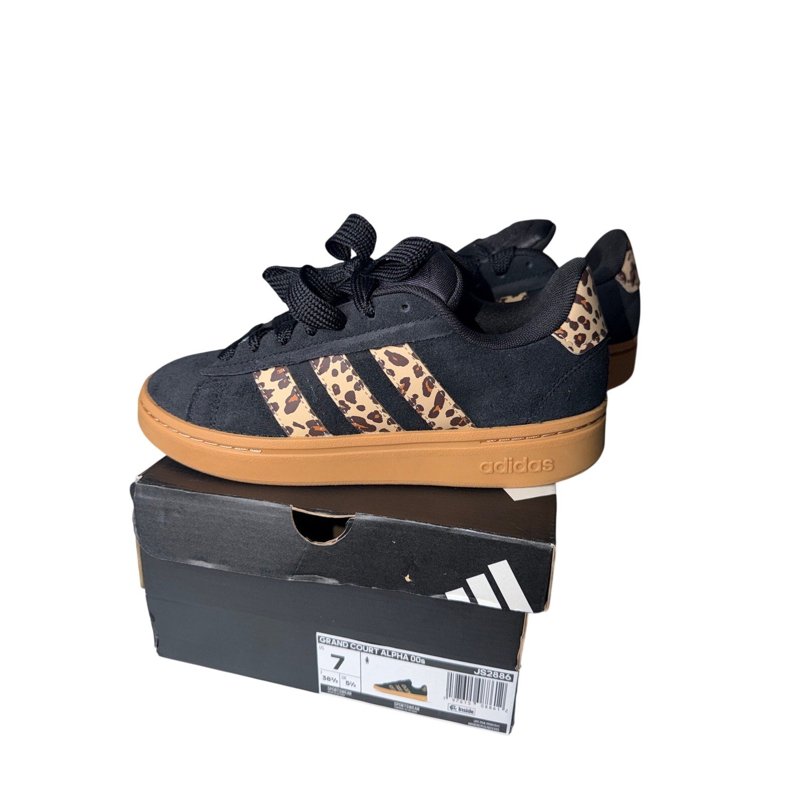 Adidas Grand Court Alpha 00s “Leopard” – Women’s Size 7