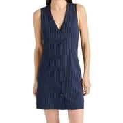 NWT Steve Madden Pinstripe Dress Navy Women's Medium DO38082W