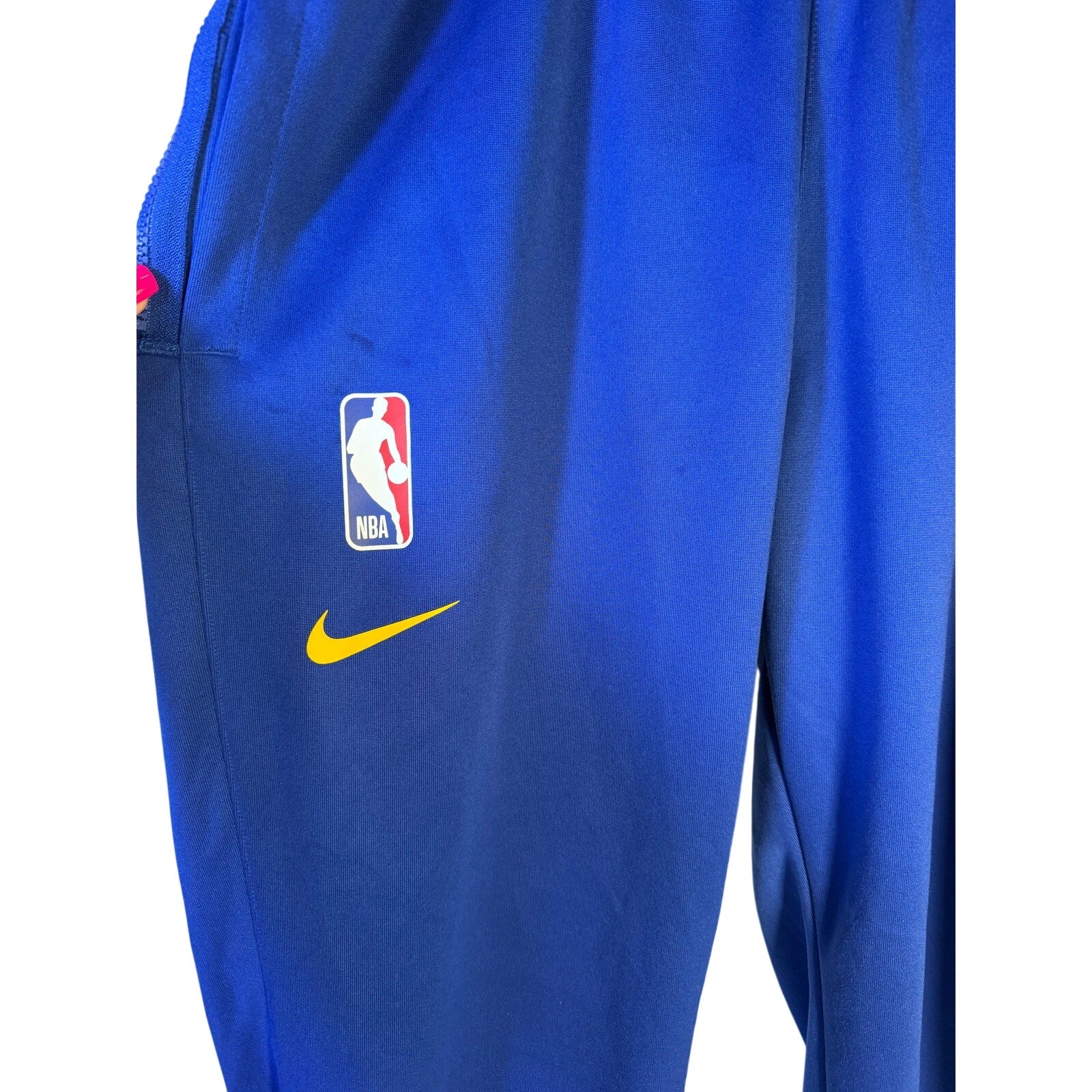 Nike NBA Golden State Warriors Therma Flex Pants Blue Men's Athletic Joggers