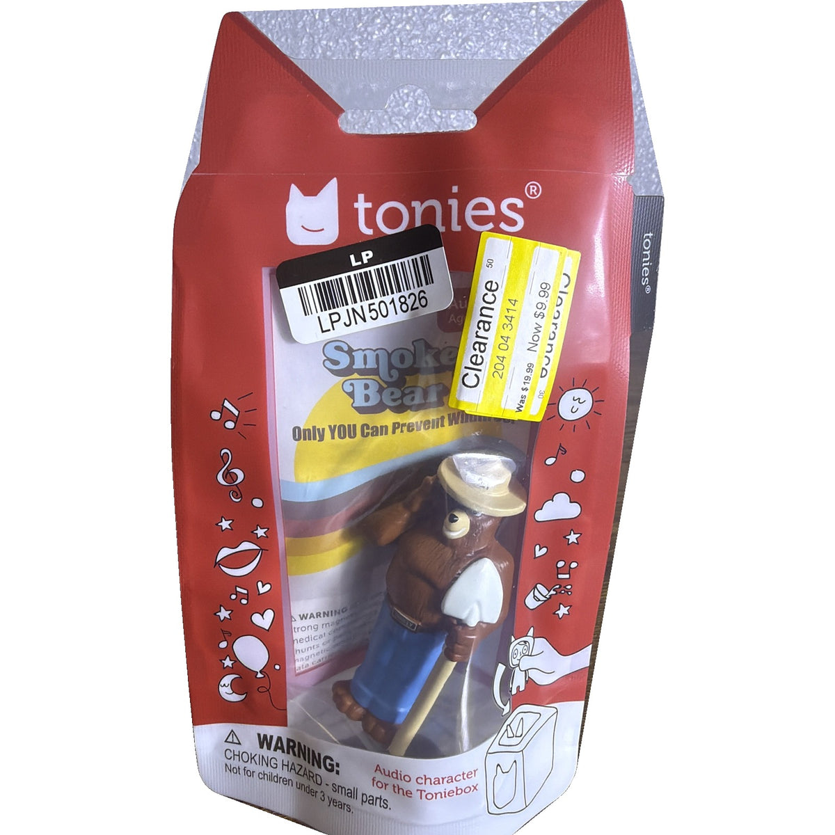 Tonies Smokey Bear Only You Can Prevent Wildfires Audio Character New