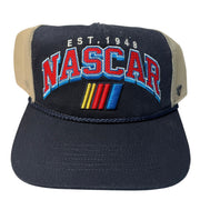NASCAR Vintage Trucker Hat – Navy/Tan – Adjustable – One Size
