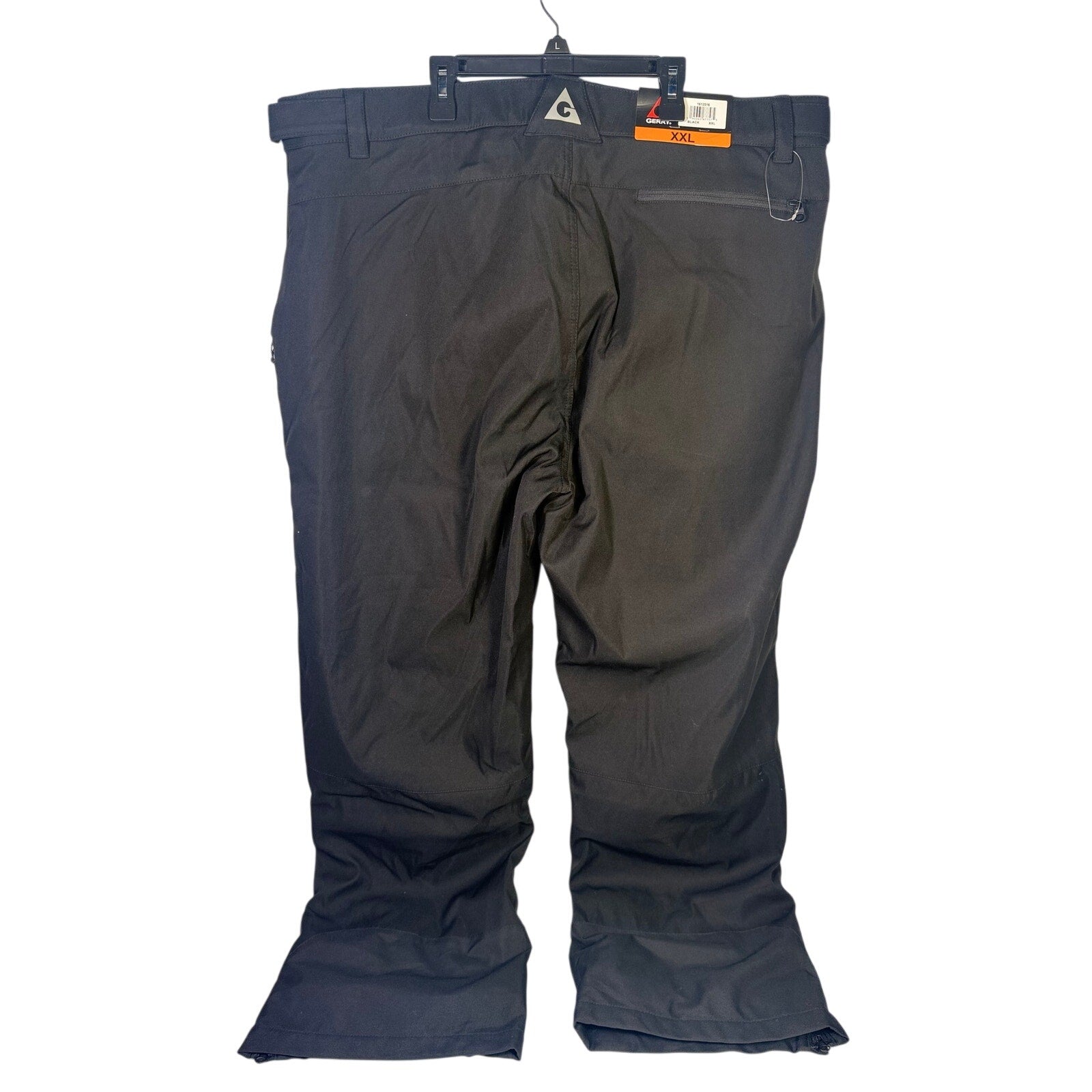 Gerry men's black insulated snow ski pants in size XXL, showing the front view with waterproof fabric and adjustable waistband.