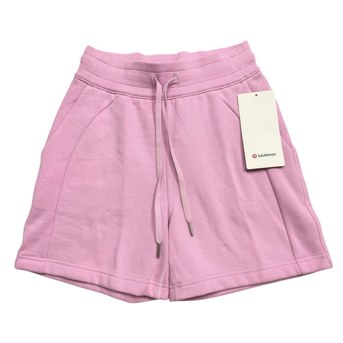 Lululemon women's Scuba High-Rise Short 5-inch in size 2, blue athletic shorts with a high waistband and comfortable fit.