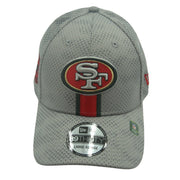NFL New Era 39THIRTY San Francisco 49ers stretch fit hat in size L/XL with team logo and red and gold colors.