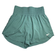 Nike Dri-FIT high-waist women's training shorts in medium, featuring a smooth fabric and athletic fit for active wear.
