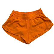 Lululemon Hotty Hot Low-Rise Shorts 2.5-inch lined athletic shorts in black, designed for running and active wear.