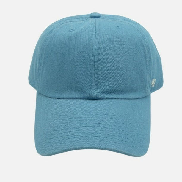 Baby blue 47 Brand Clean Up adjustable hat with classic design and curved brim, perfect for casual wear and sun protection.
