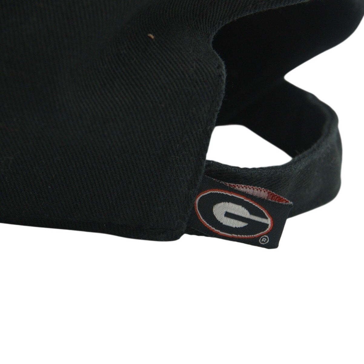Black 47 Brand Georgia Bulldogs adjustable hat with team logo, featuring a curved brim and adjustable strap.