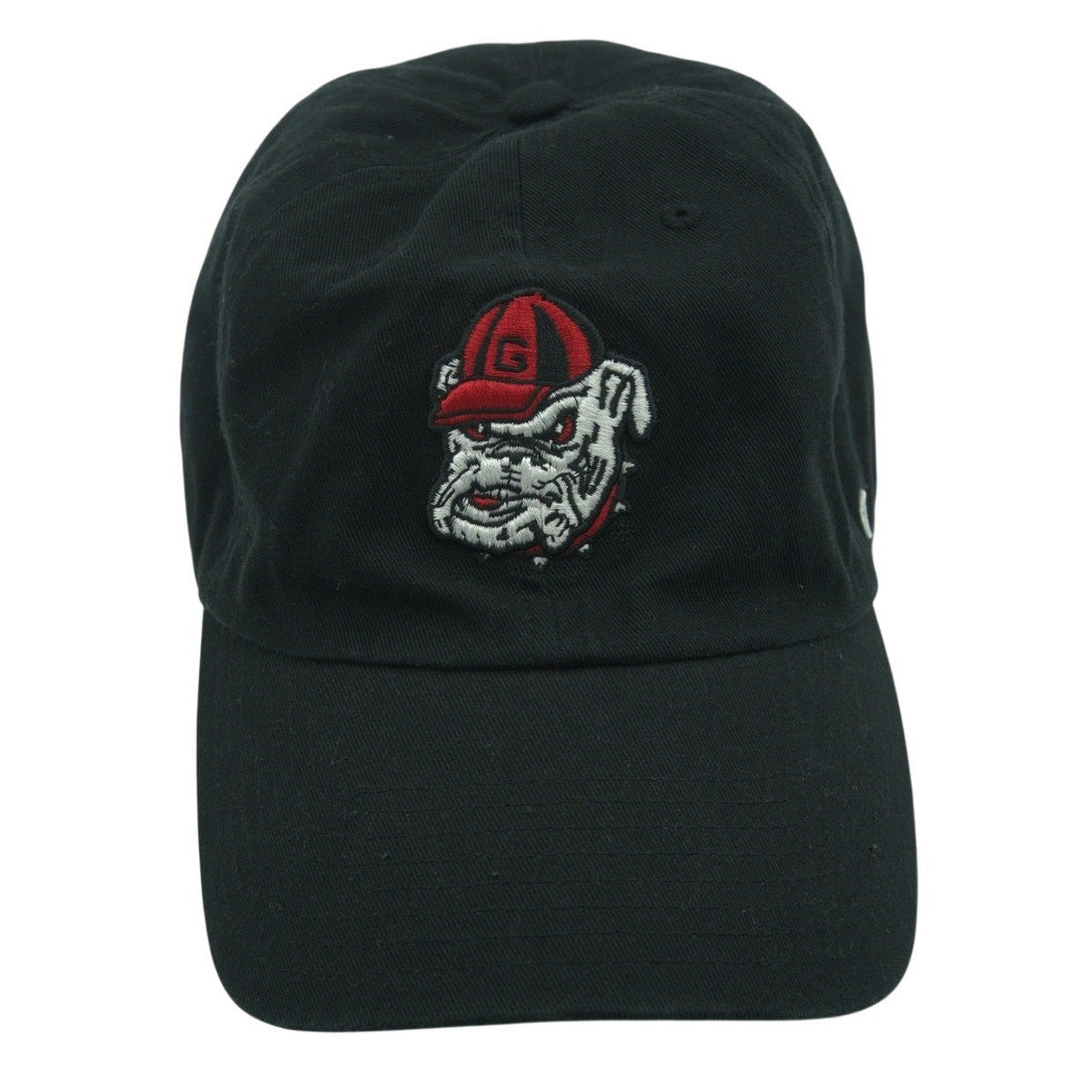 Black 47 Brand Georgia Bulldogs adjustable hat with team logo, featuring a classic design and customizable fit.
