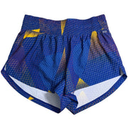 DSG High Rise Stride Shorts in On The Fence Cobalt for women, small size, featuring a fitted high-rise design and athletic style.