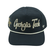 New 47 Brand Georgia Tech GT A-Frame Hat, OSFM with team logo embroidered on the front, adjustable strap, casual style.