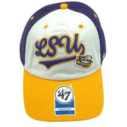 Kids LSU Tigers hat by 47 Brand, purple and gold adjustable baseball cap with Tigers logo, new with tags.