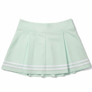 CALIA Truelight golf skirt in mint Ceylon green, women's size 8, with pleated design and 15-inch length.