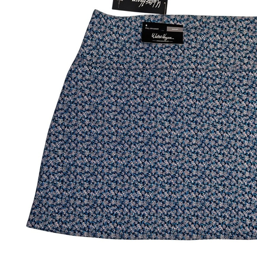 Walter Hagen P11 Sculpt Skort 17" in Dogwood Ditsy, women's small, lightweight golf skort with floral pattern and comfortable fit.