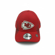 NFL New Era Kansas City Chiefs 39THIRTY stretch fit hat in M/L size, featuring team logo and adjustable design.