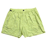 Lululemon T.H.E. Short XXL neon yellow camo men's training shorts with athletic fit and vibrant camouflage pattern.
