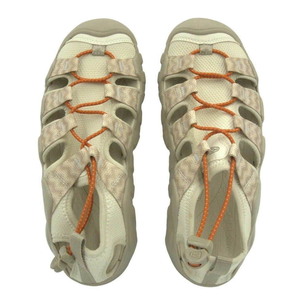NWT KEEN Newport H2 Light Beige/Tan with Orange Bungee Laces | Women's 8.5
