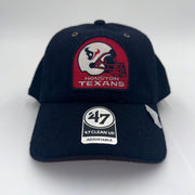 Stoney Clover Lane Houston Texans blue adjustable hat with '47 Brand X Stoney Clover Lane logo and curved brim.