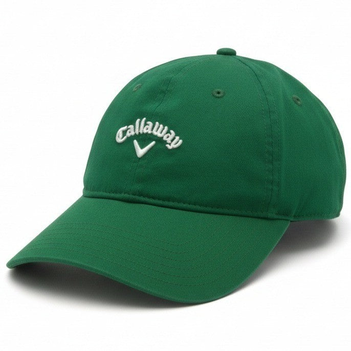 Callaway Golf Lucky Shamrock adjustable hat with green shamrock embroidery, perfect for St. Patrick's Day celebrations.