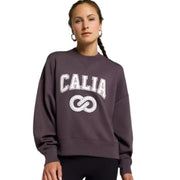 Women's XL CALIA pique scuba logo crewneck sweatshirt with a casual crewneck design and visible CALIA branding.