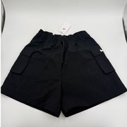 Nike Sportswear Essential women's woven high-rise shorts in medium, featuring a comfortable fit and stylish design.