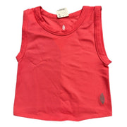 NWT Fp Movement coral pink ribbed cropped tank top in XS/S, lightweight performance top with fitted design and textured fabric.