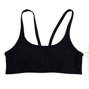 Black Vuori Yosemite Performance Sports Bra for women, small size, featuring supportive design and comfortable fit.