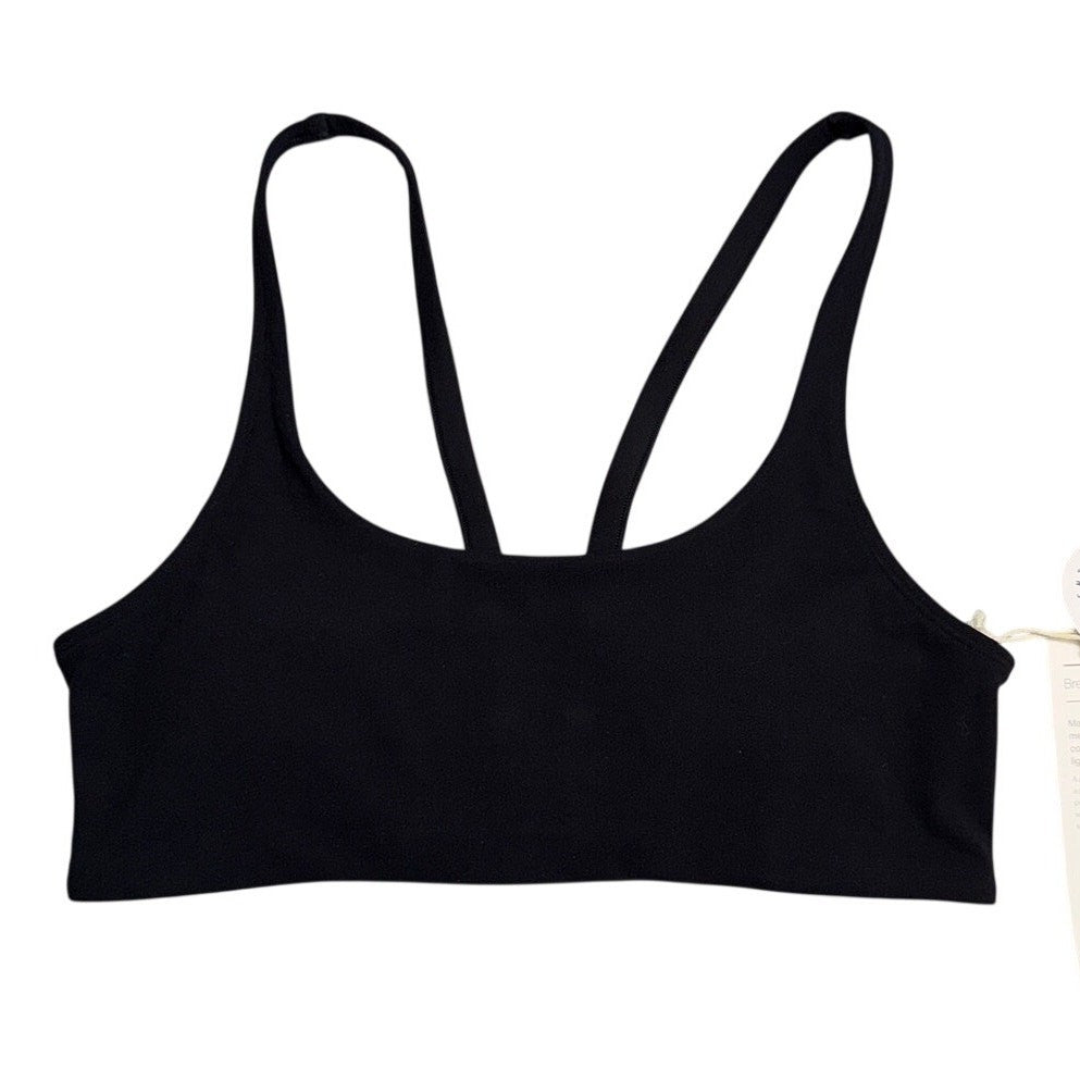 Black Vuori Yosemite Performance Sports Bra for women, small size, featuring supportive design and comfortable fit.