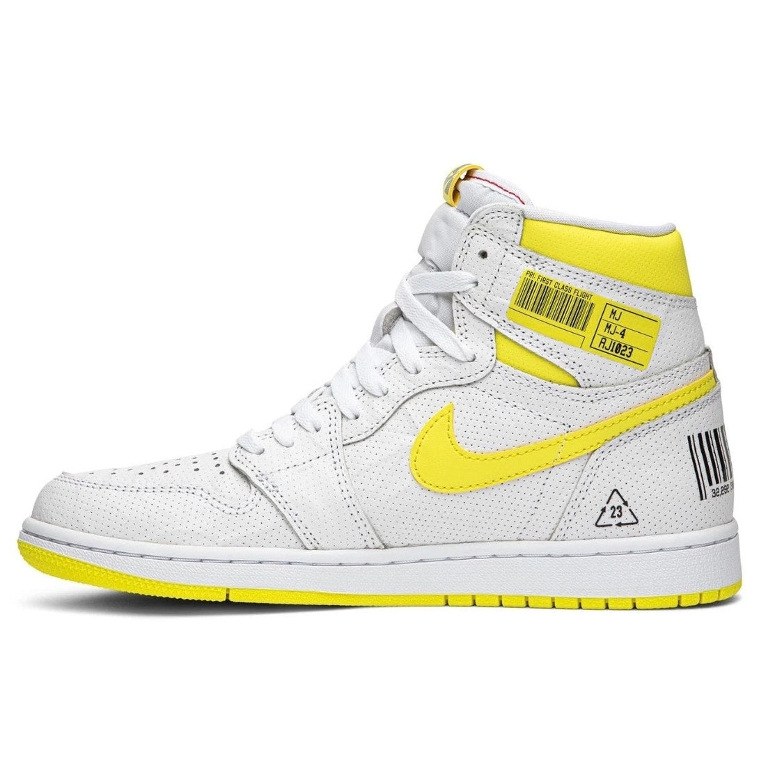 Air Jordan 1 Retro High OG “First Class Flight” White/Yellow Men’s Size 10