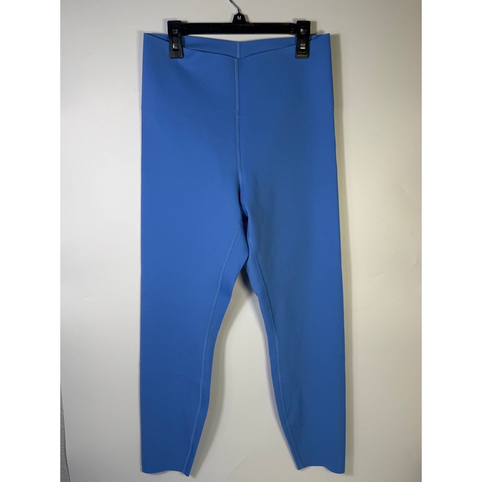 Lululemon Glow Up high-rise leggings in Pool Party Blue, size 14, featuring a snug fit and high-rise waistband.