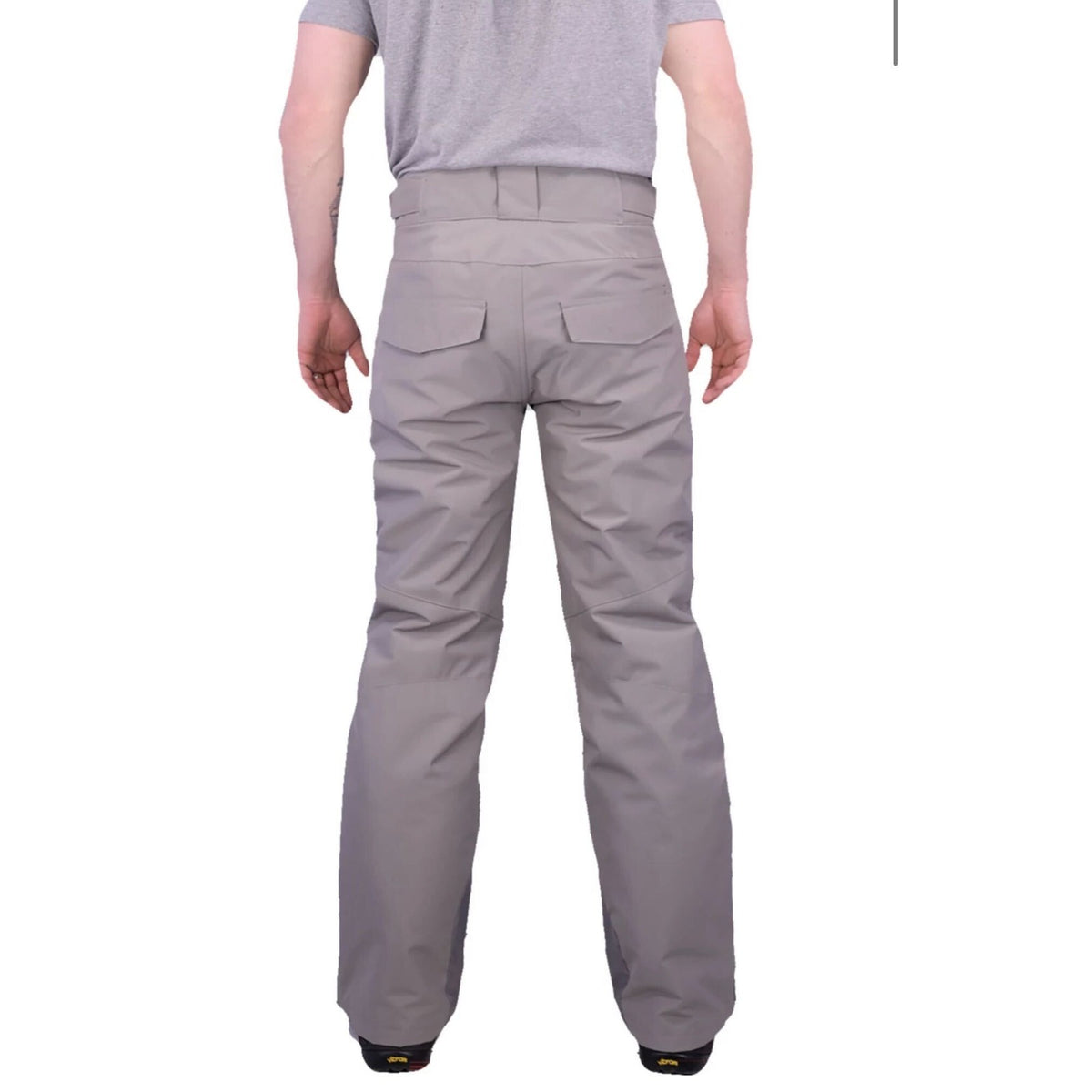 Outdoor Gear men's insulated snow pants in gray, size 4XL, designed for skiing and snowboarding, with waterproof and warm features.