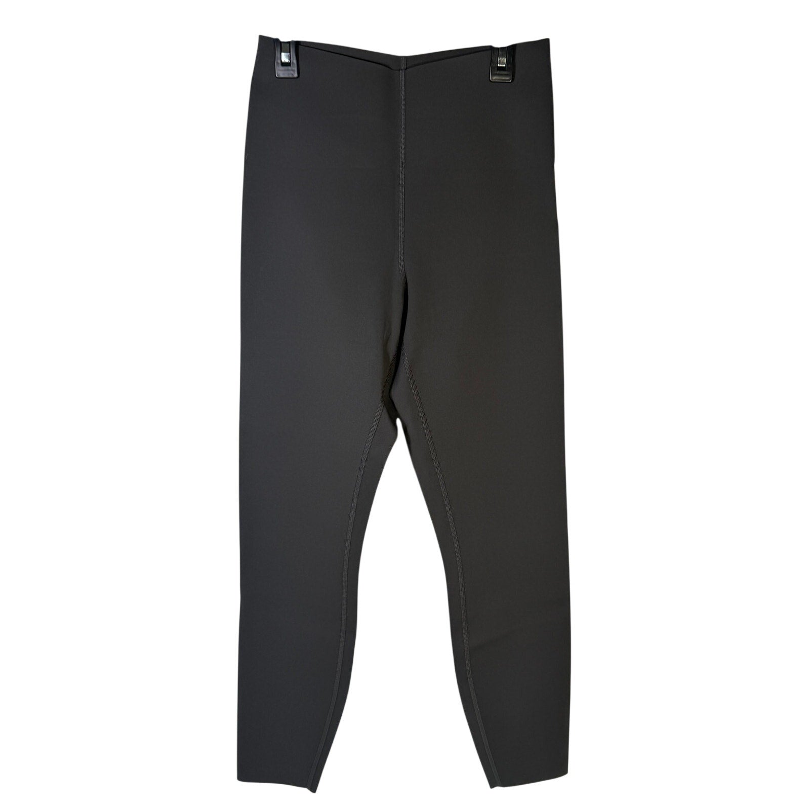 Lululemon Glow Up high-rise leggings in graphite grey, size 8, with a snug fit and sleek design.